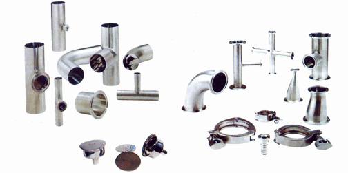 Sanitary stainless steel pipe valve series
